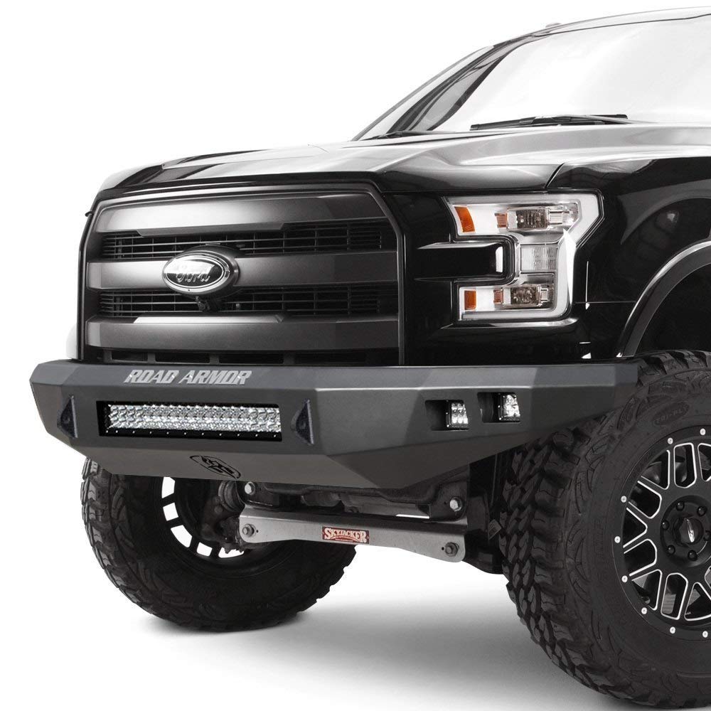 Stealth Series Road Armor 3202F0Z-NW Full Width Raw Front HD Bumper