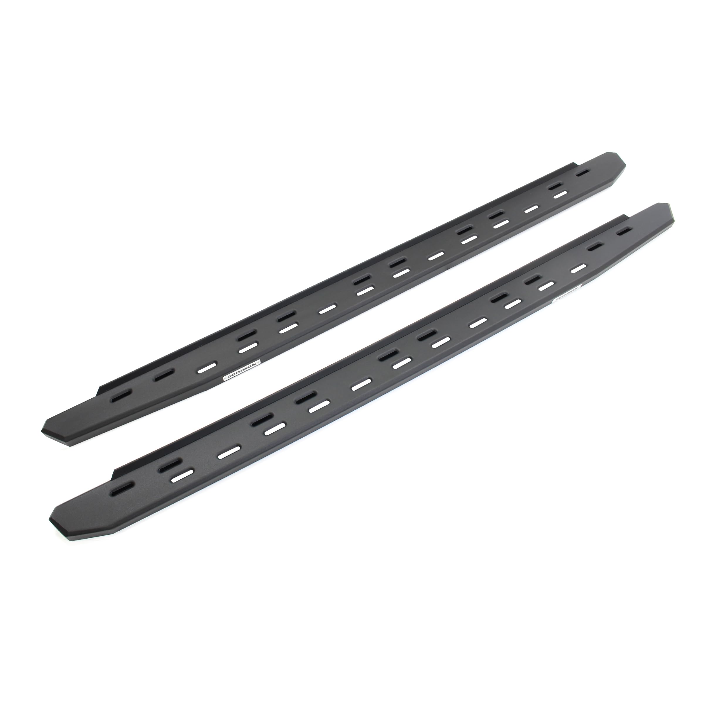 RB30 Slim Line Running Boards Go Rhino | 73", Galvanized Steel, Textured Black | 69600073SPC