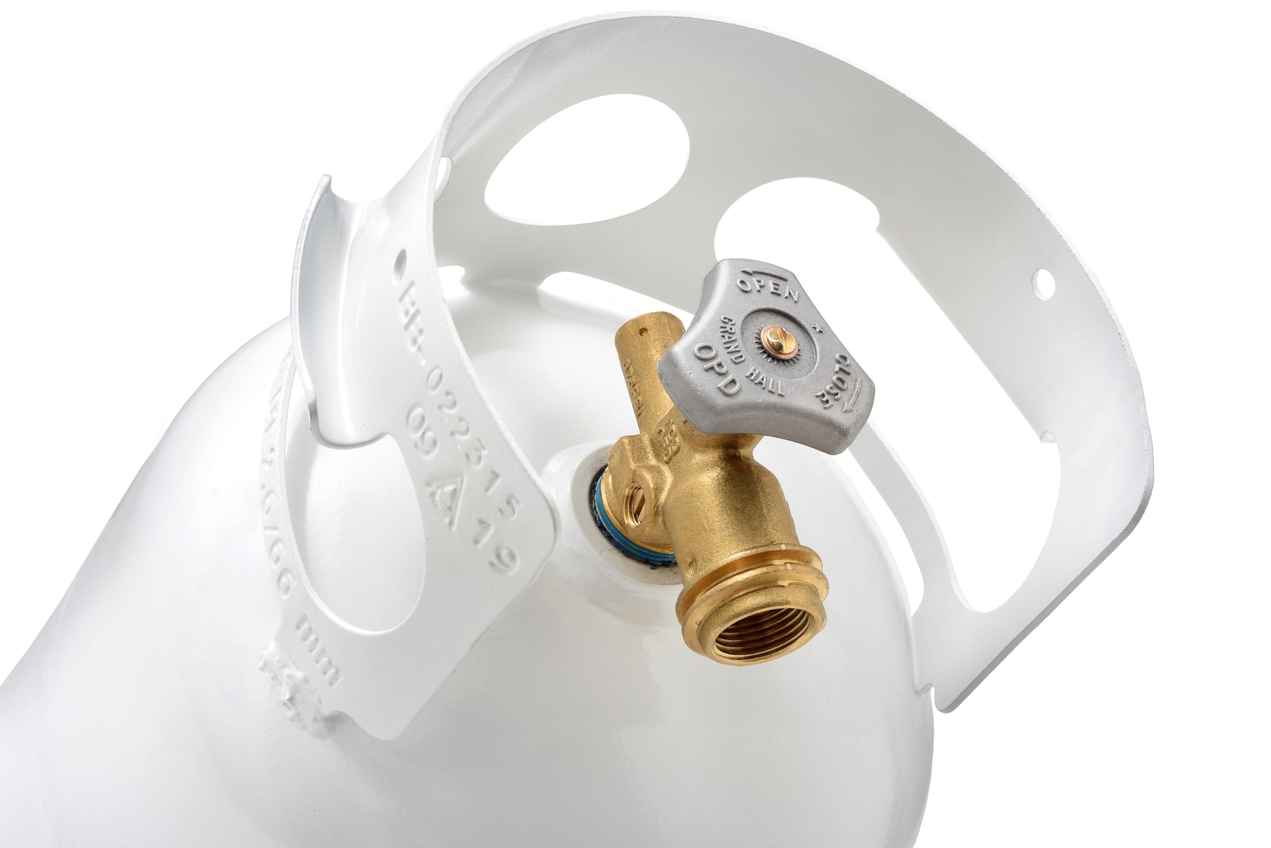 5 Pound FLAME KING YSN5LB Propane Tank Cylinder, Great For Portable Grills, Fire Pits, Heaters And Overlanding, White