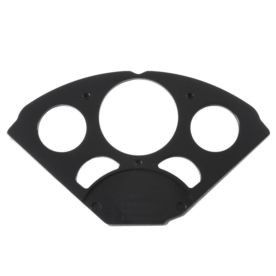 Chevy 55-56 AutoMeter 7055 Dash Insert, 1 X 3-1/8" & 4 X 2-1/16", Sr Bezel, Black