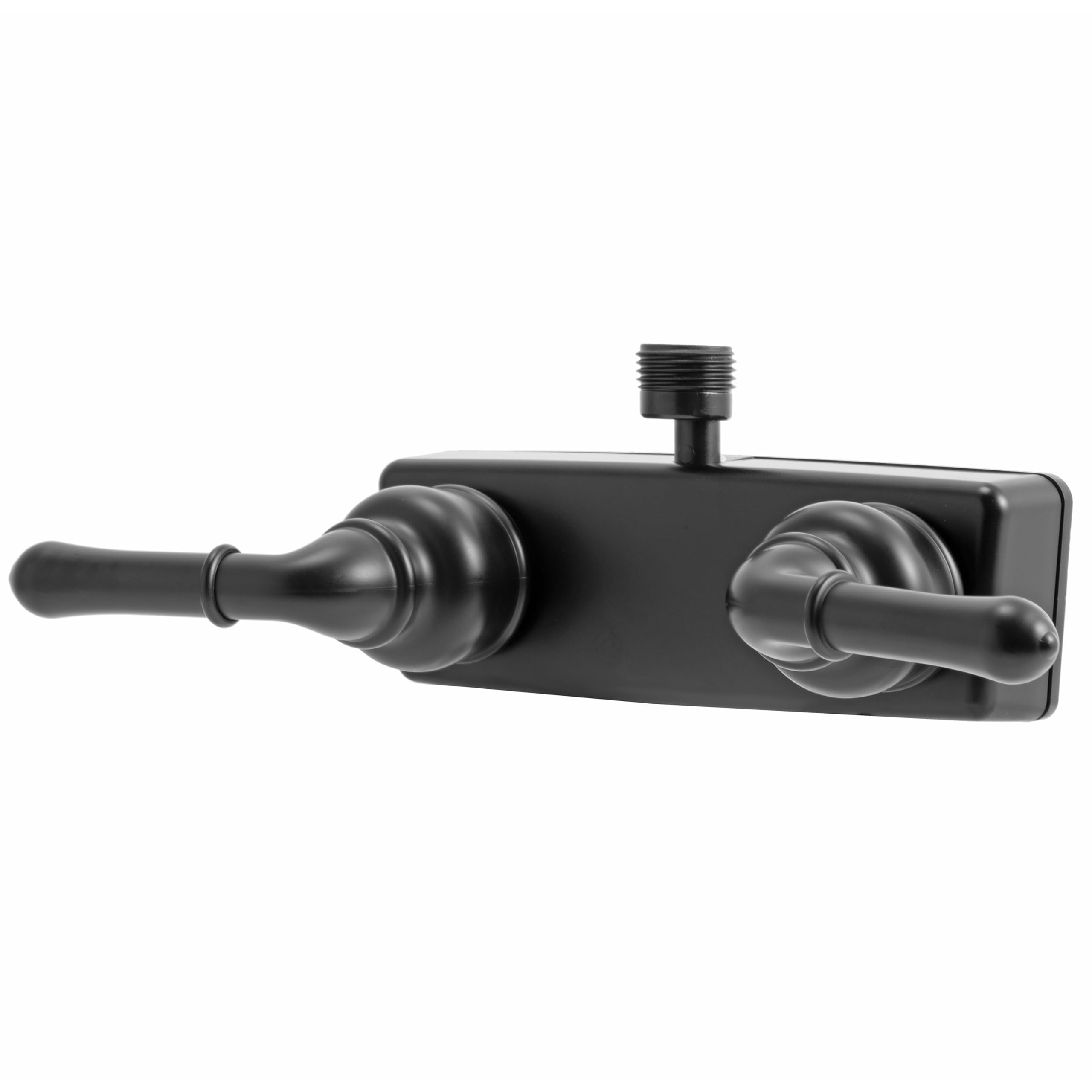 Dura Faucet RV Shower Faucet DF-SA100C-MB Valve Diverter with Classical Handles (Matte Black)