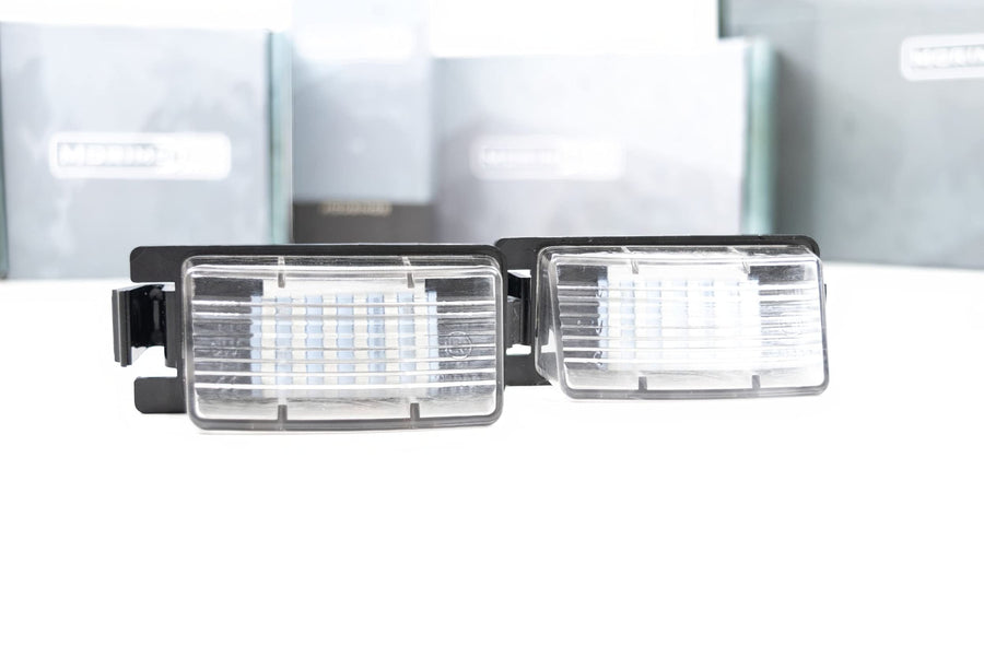 Morimoto XB LED License Plate Lights, Upgrade Black Housing, Fits Nissan 370z z34, Plug and Play Assembly, Easy Install, 5000k Pure White Light, Anti-UV Coating (1x LF7801)