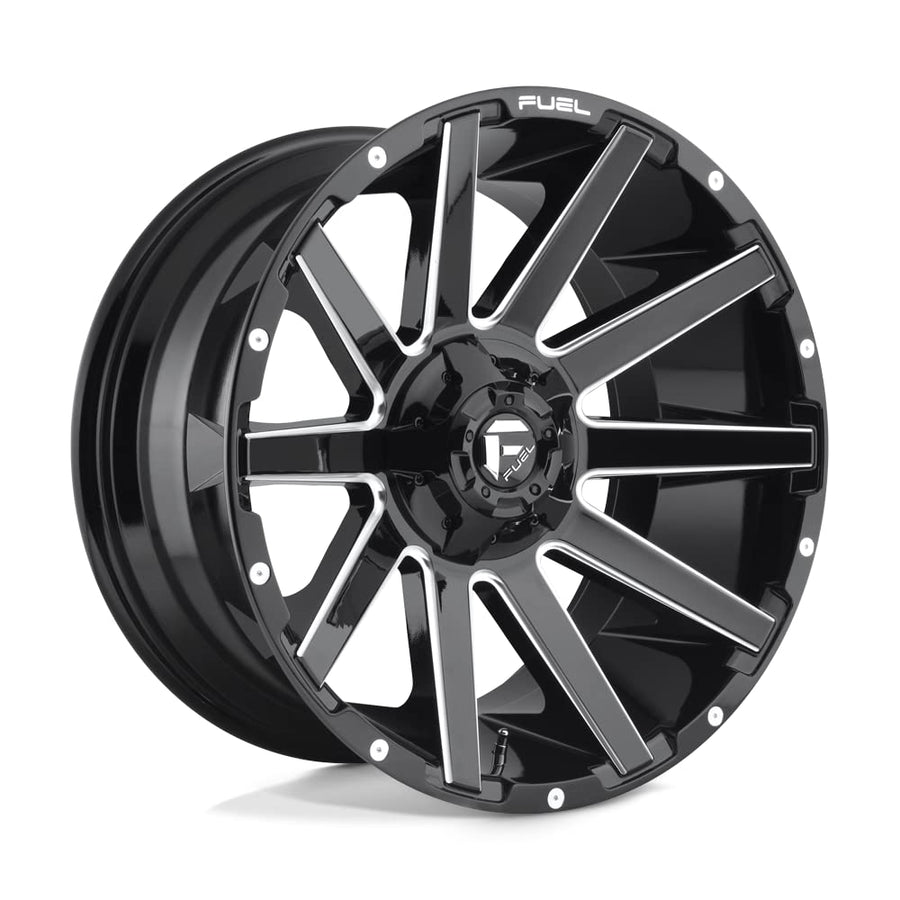 D615 CONTRA FUEL OFF-ROAD 18X9, 6X135/5.5, 4.53, 12mm GLOSS BLACK MILLED - D61518909845