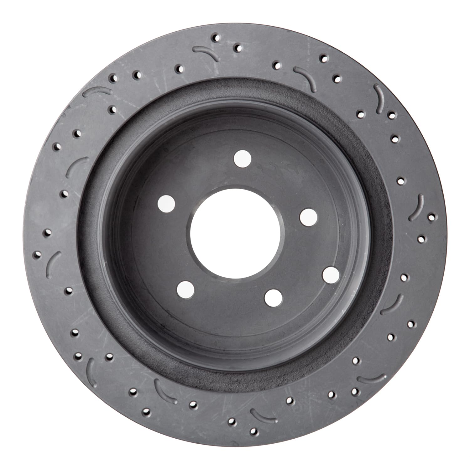 Talon Cross-Drilled and Slotted Vented Rotor, Hawk Performance Brakes, 12.13 in. Diameter, 2.44 in. Height