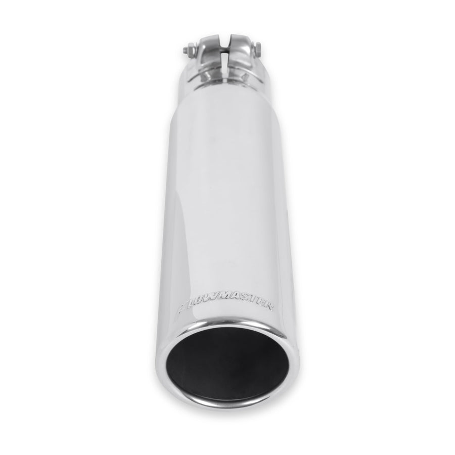 Flowmaster Exhaust Tip 15361 3 Inch Rolled Angle Polished 304 Stainless Steel Fits 2.50 Inch Tubing Clamp On