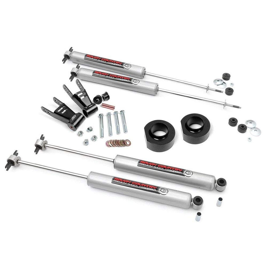 1.5" Lift Kit Rough Country w/N3 Shocks for 1984-2001 Jeep Cherokee XJ - 68030