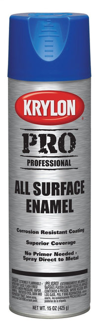 Krylon Professional K05815 All Surface Enamels, Blue, 15 Ounce