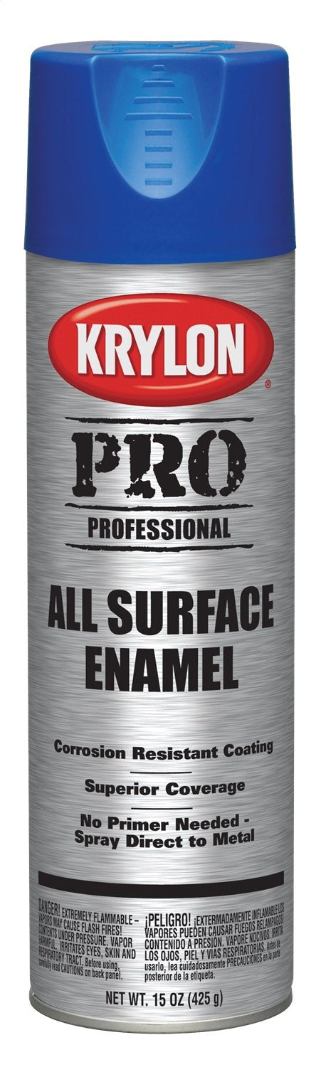 Krylon Professional K05815 All Surface Enamels, Blue, 15 Ounce