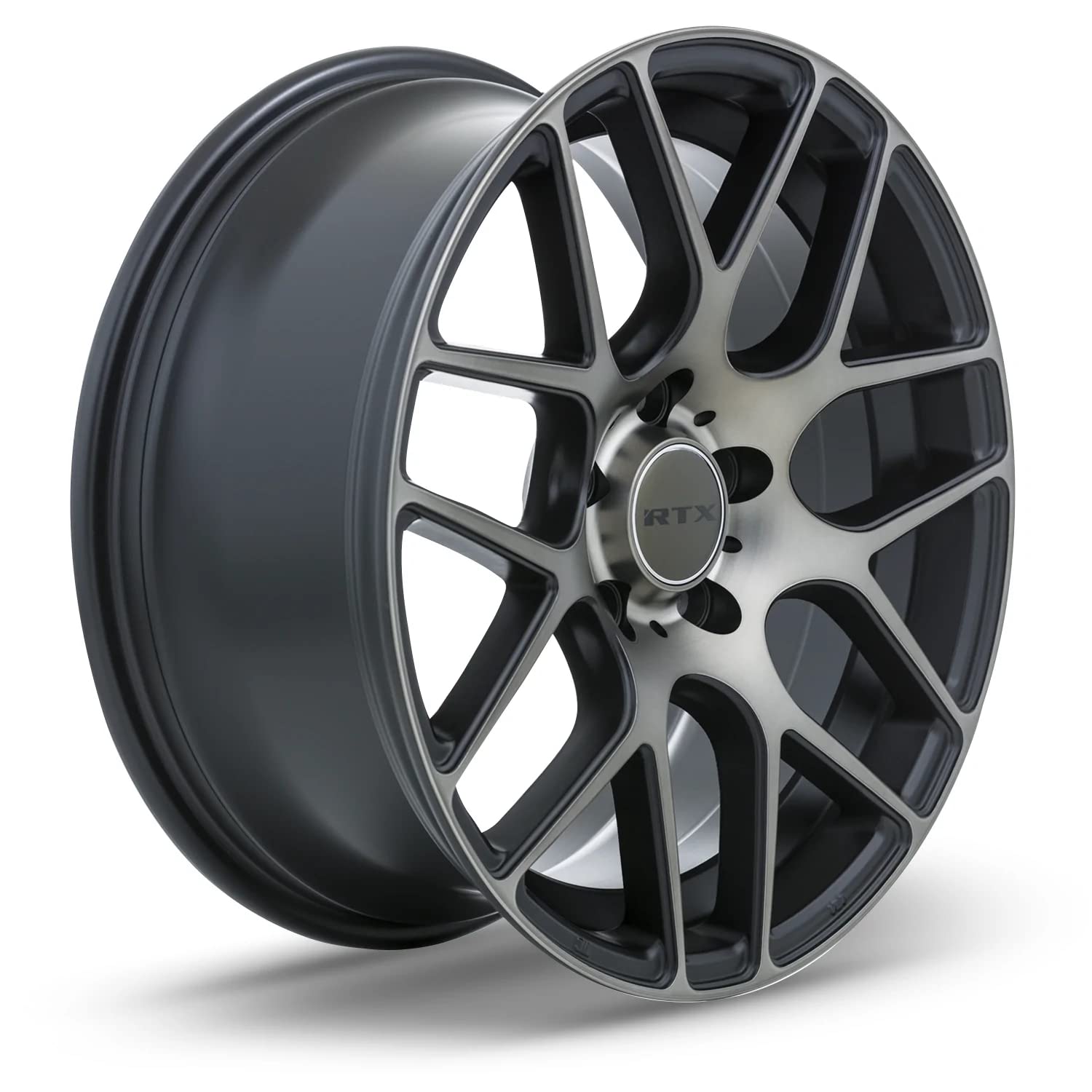 Custom RTX Wheel - 17x7.5, 40 Offset, 5x114.3 Bolt Pattern, 73.1mm Hub - Black with Machined Bronze Face Rim