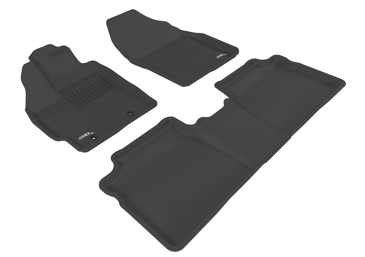 3D MAXpider Kagu Custom Fit Floor Mat (Black) Compatible with Toyota Prius 2010-2011 - R1 R2