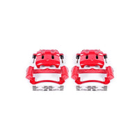 Power Stop S4790 High-Temp Red Powder Coated Front Pair Calipers For 2000 - 2005 Ford Excursion | 1999 - 2004 Ford F-250 F-350 Super Duty