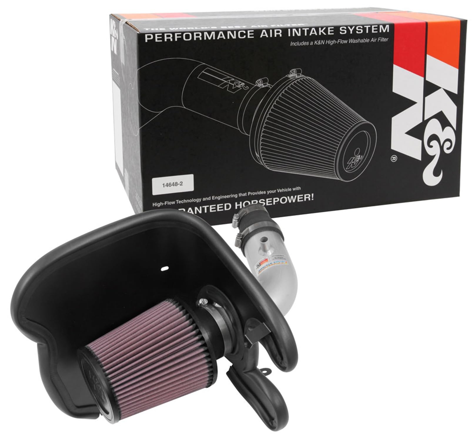 K&N Cold Air Intake System: High-Flow Air Filter, Acceleration & Increase Performance: Compatible with 2017-2019 Chevrolet: Cruze, 69-4537TS