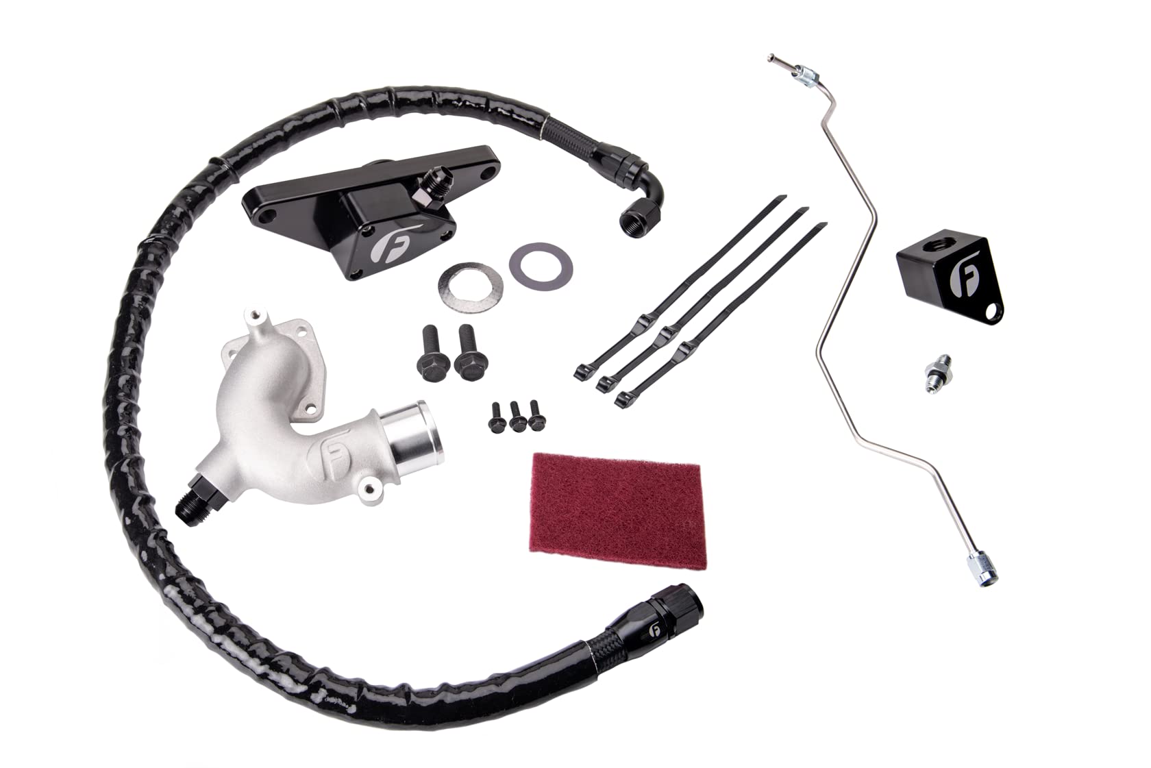 07.5-12 Dodge/RAM 2500/3500 6.7L Cummins Coolant Bypass Kit - Fleece Performance (FPE-CLNTBYPS-CUMMINS-0712)