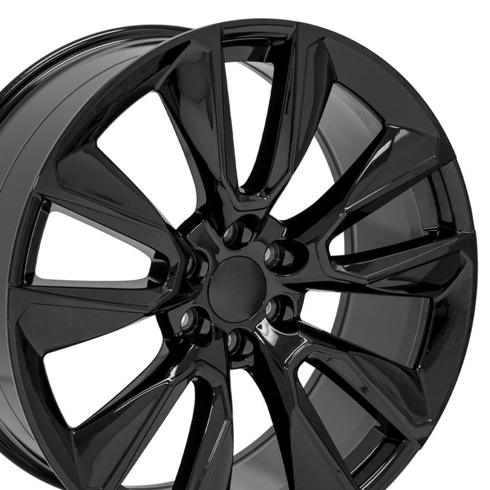 24 Inch OE Wheels CV32 Rim Fits Silverado 1500 Style 6x139.7 24x10 Gloss Black - Hollander 5916 (1)