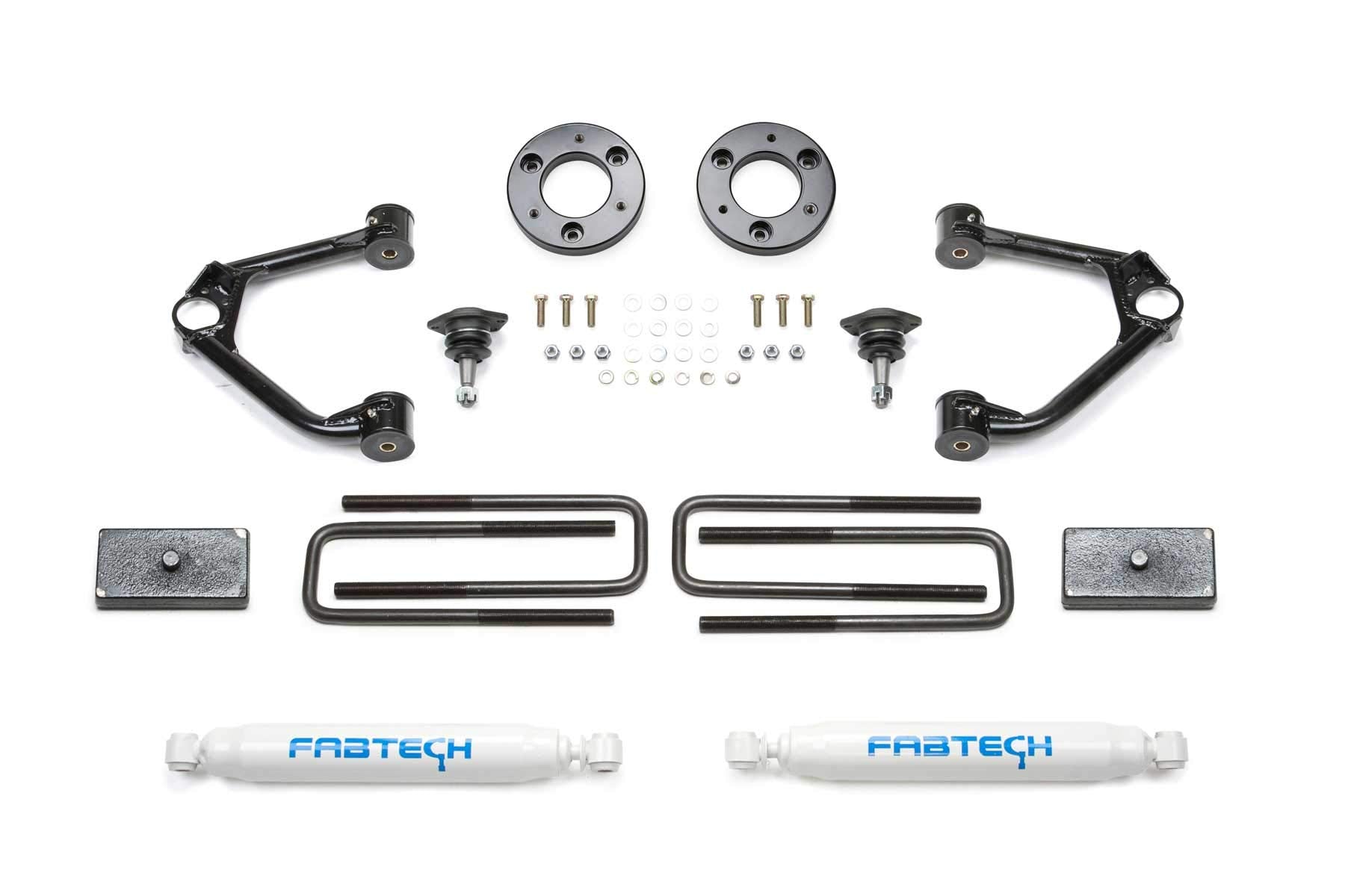 Fabtech K1152 Control Arm Ball Joint Lift System 1.5 in. Lift w/Rear Performance Shocks