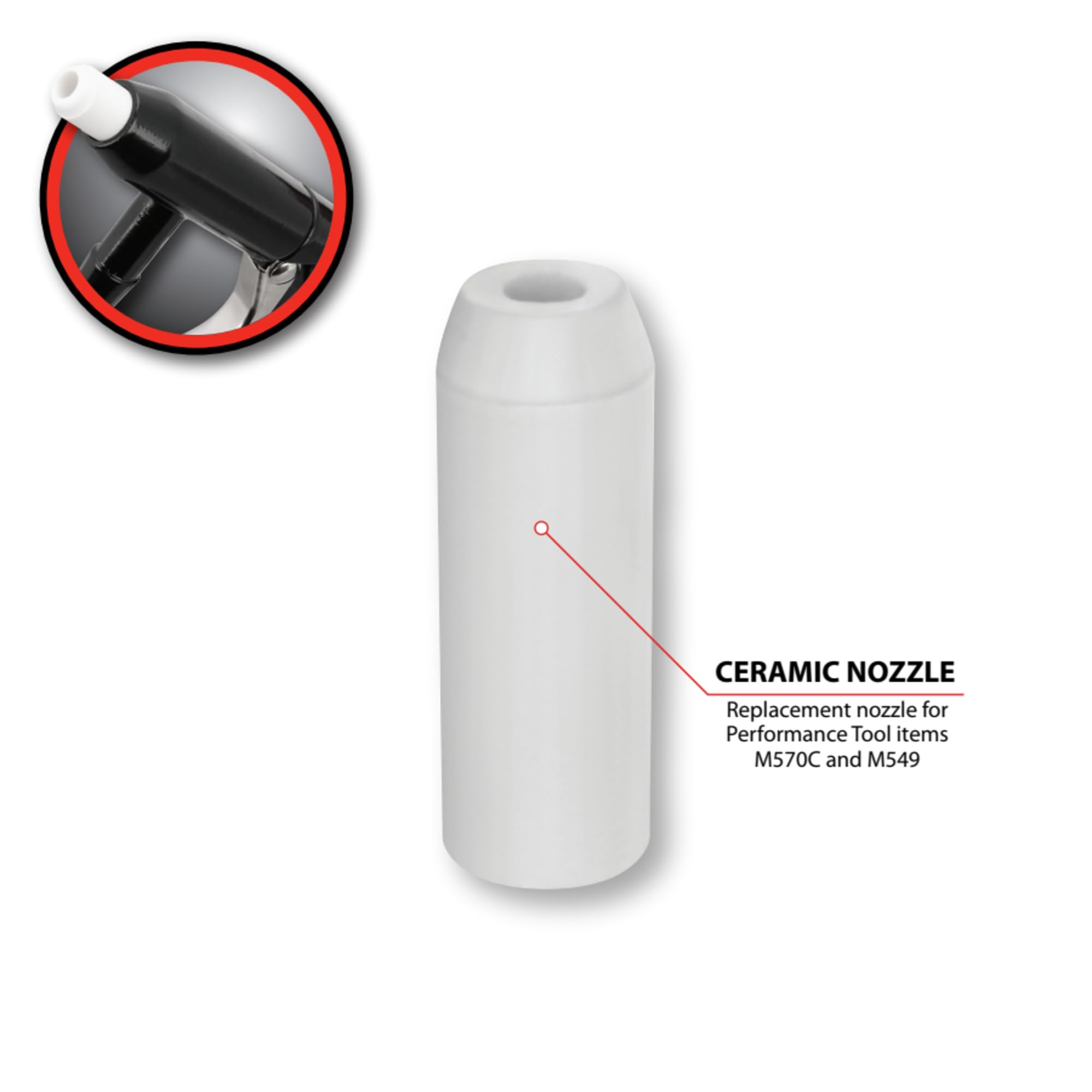 M571C Performance Tool Ceramic Replacement Nozzles for M570C
