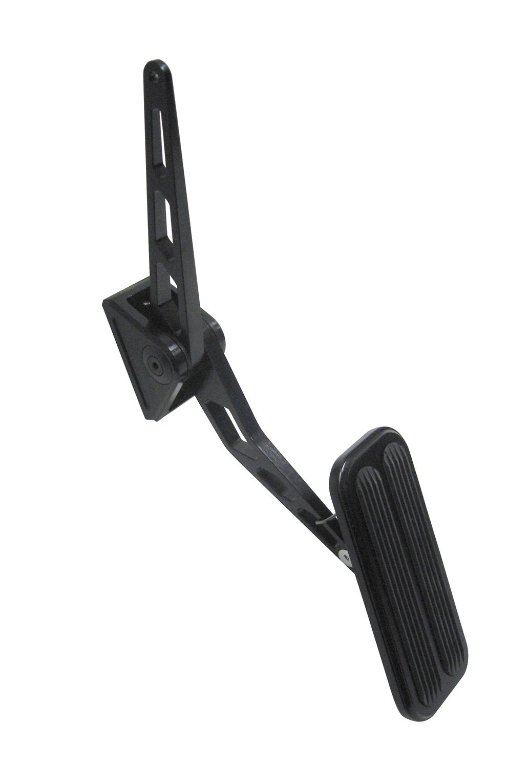 Competitor XBAG-6148 Lokar Black Billet Aluminum Centered Mounting Throttle Pedal Assembly with Rubber