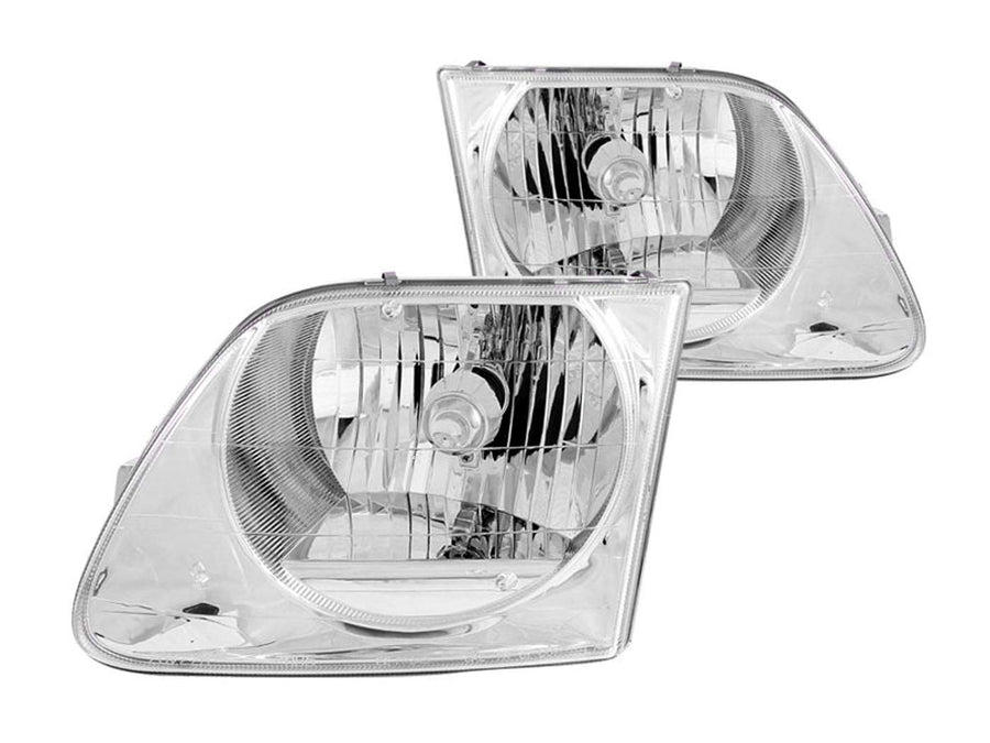 Ford F-150 Anzo USA 111030 Crystal Chrome Headlight Assembly - (Sold in Pairs)