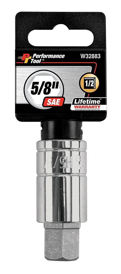 W32883 Performance Tool 1/2 Drive Hex Bit Socket, 5/8