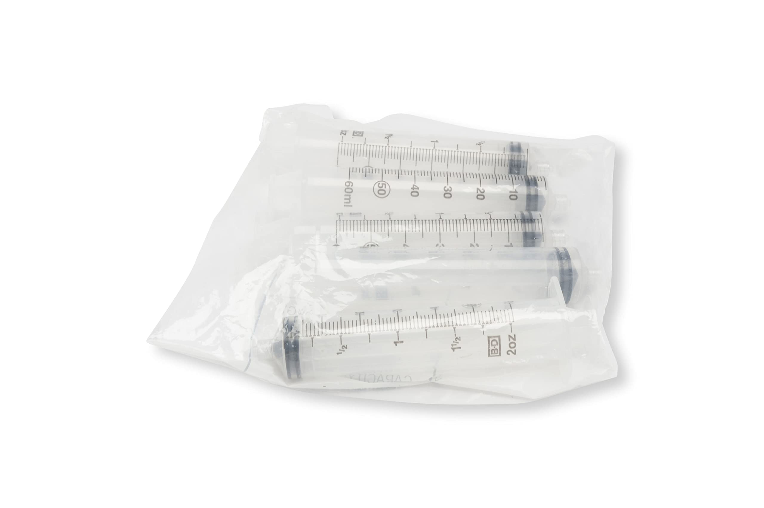 Weller 50cc Capacity M50LLASSM Calibrated Manual Operated Luer Lok Assembled Syringe (5 Pack)