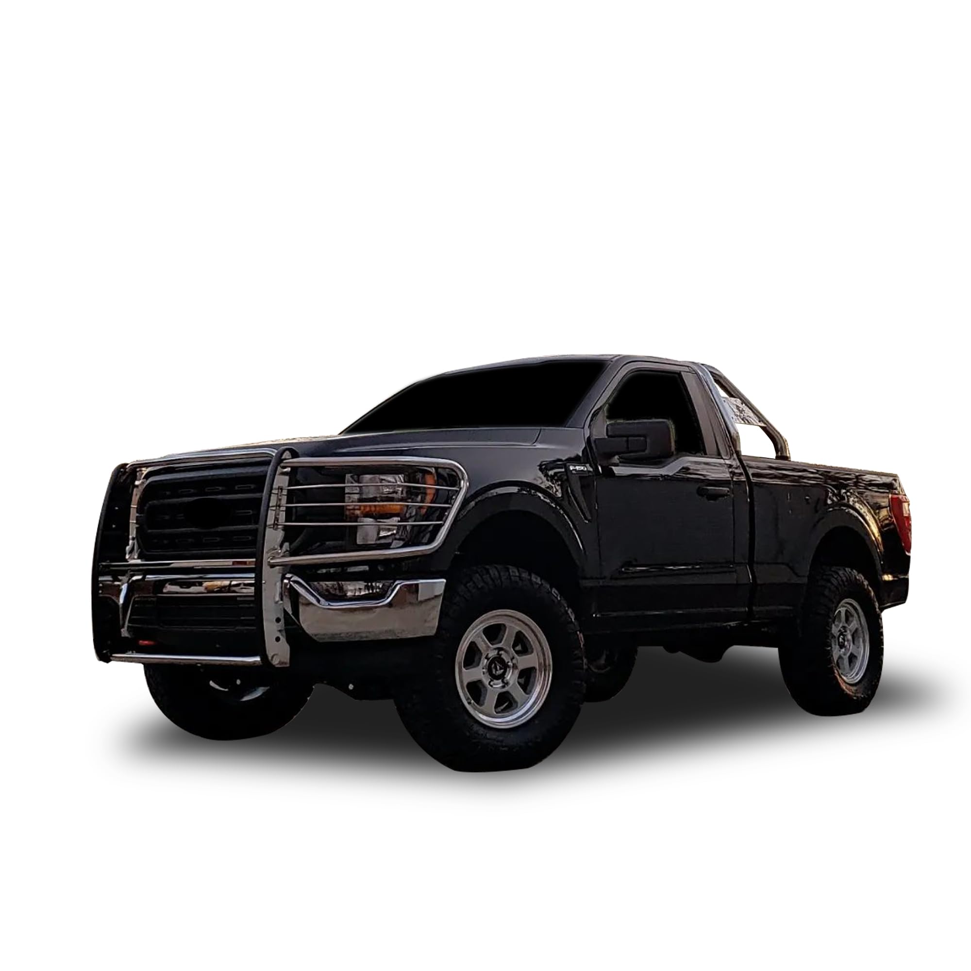Bumper Guard Black Horse Grille brush Modular Stainless Steel Compatible with 2015-2024 Ford F-150-17FP32MSS