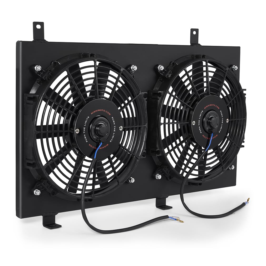 Mishimoto Aluminum Fan Shroud MMFS-RX8-04BK, Compatible with Mazda RX8, 2004-2008, Black