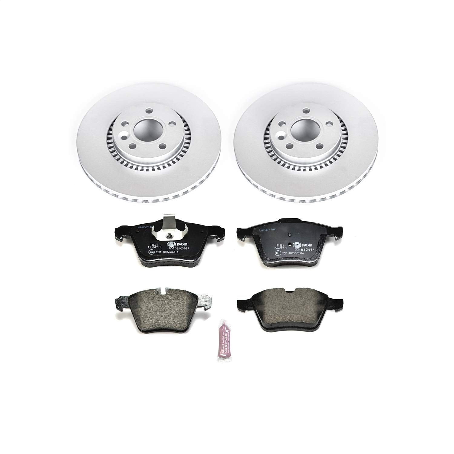 Power Stop ESK5613 Euro-Stop Front Brake Kit For Volvo S60 2011-2014 | Volvo S80 2007-2014 [Vehicle Specific]