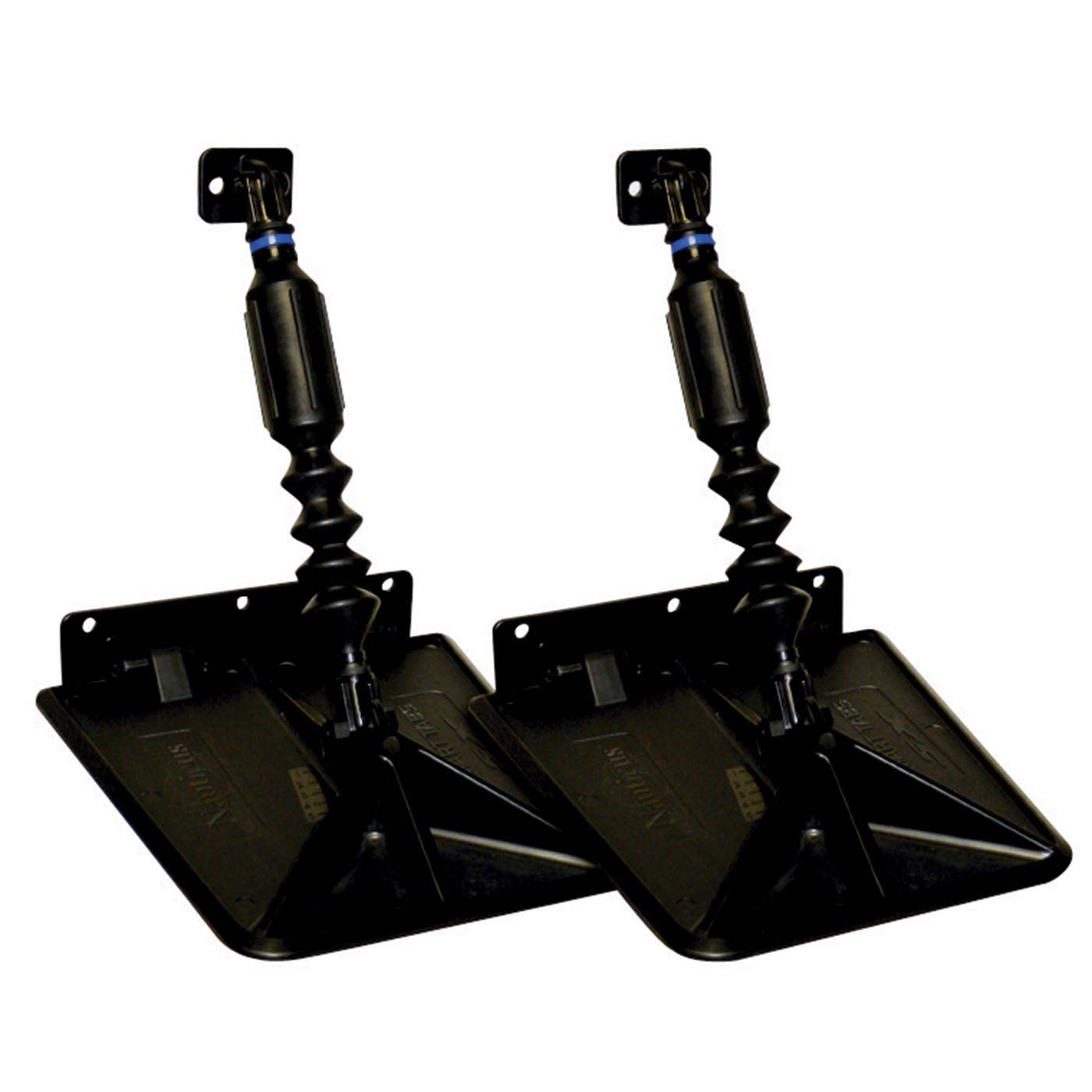 Nauticus Smart Tab Sx9510-60 Composite Trim Tabs 9.5” X 10” - F/15-18‘ Boat W/60-135hp - Black