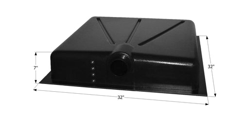 HT165BED ICON Holding Tank Center End Drain, w/ 3 in Spigot & 4 Level Sensors