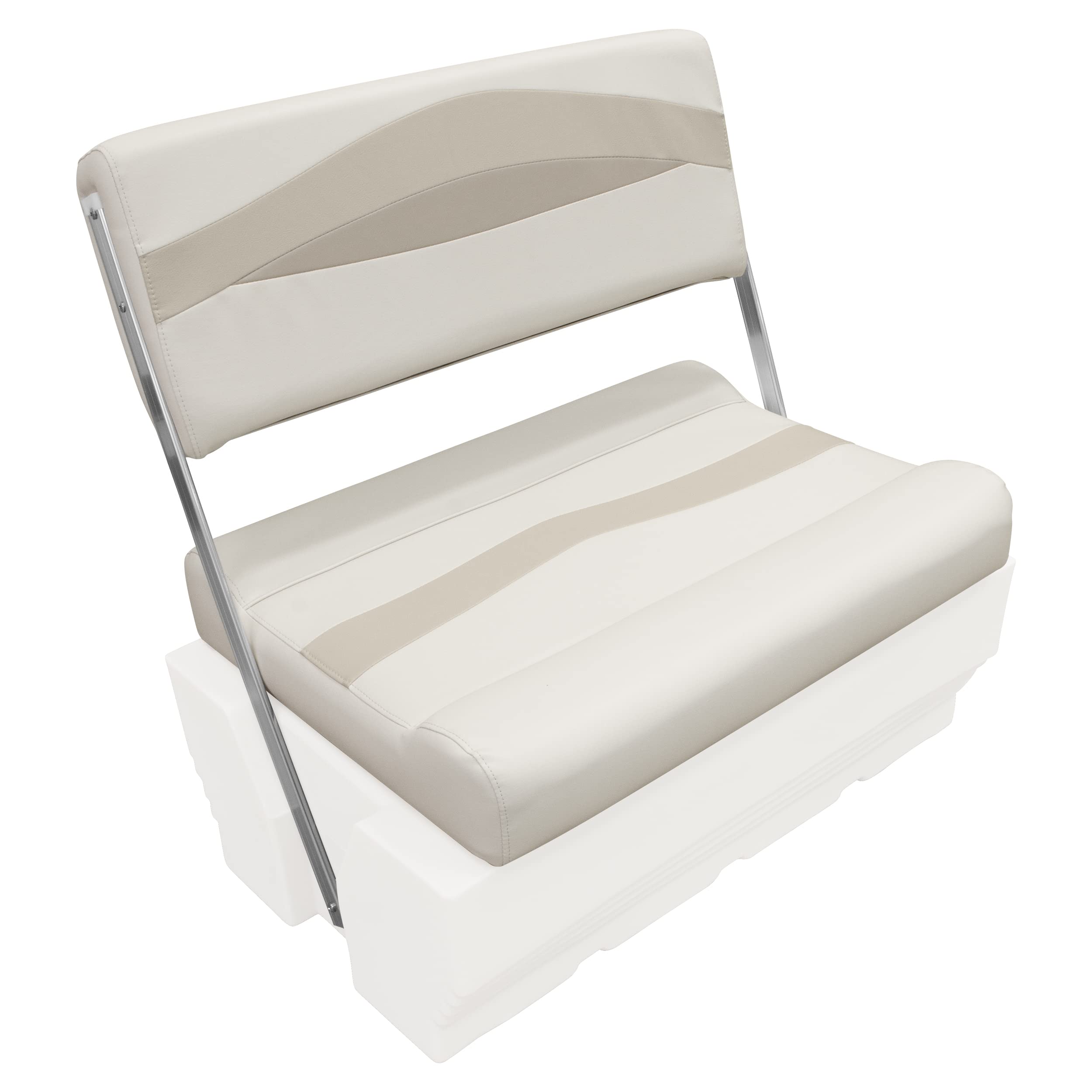 Wise Premier Series BM1152-1066 Pontoon Flip-Flop Seat Cushion Set, Stone/Mocha Java/Khaki