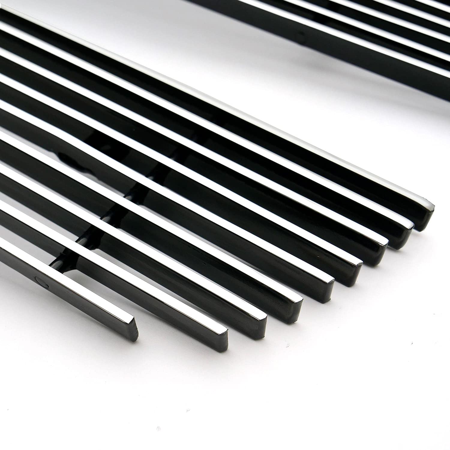 Horizontal T-Rex 21100 Aluminum Polished Finish Billet Grille Insert and Overlay for Chevrolet Silverado