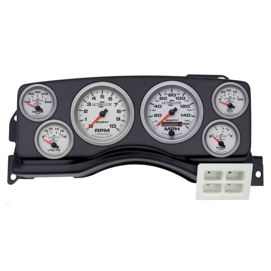 AutoMeter Dash Kit Direct Fit, (3 3/8" X2, 2 1/16" X4), Ford Mustang 87-89, Ultra-Lite Ii (2924-14)