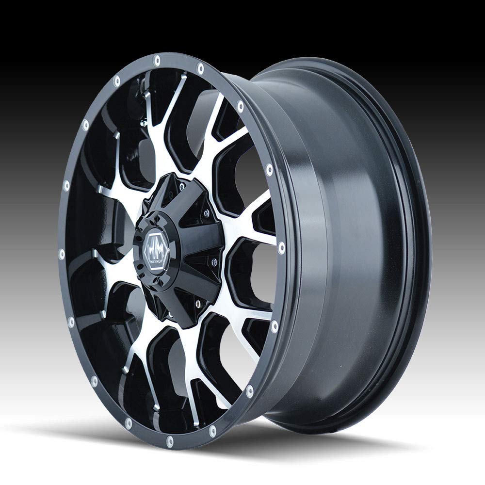 Warrior Mayhem 8015 Black Wheel with Machined Face (18x9"/8x180mm)