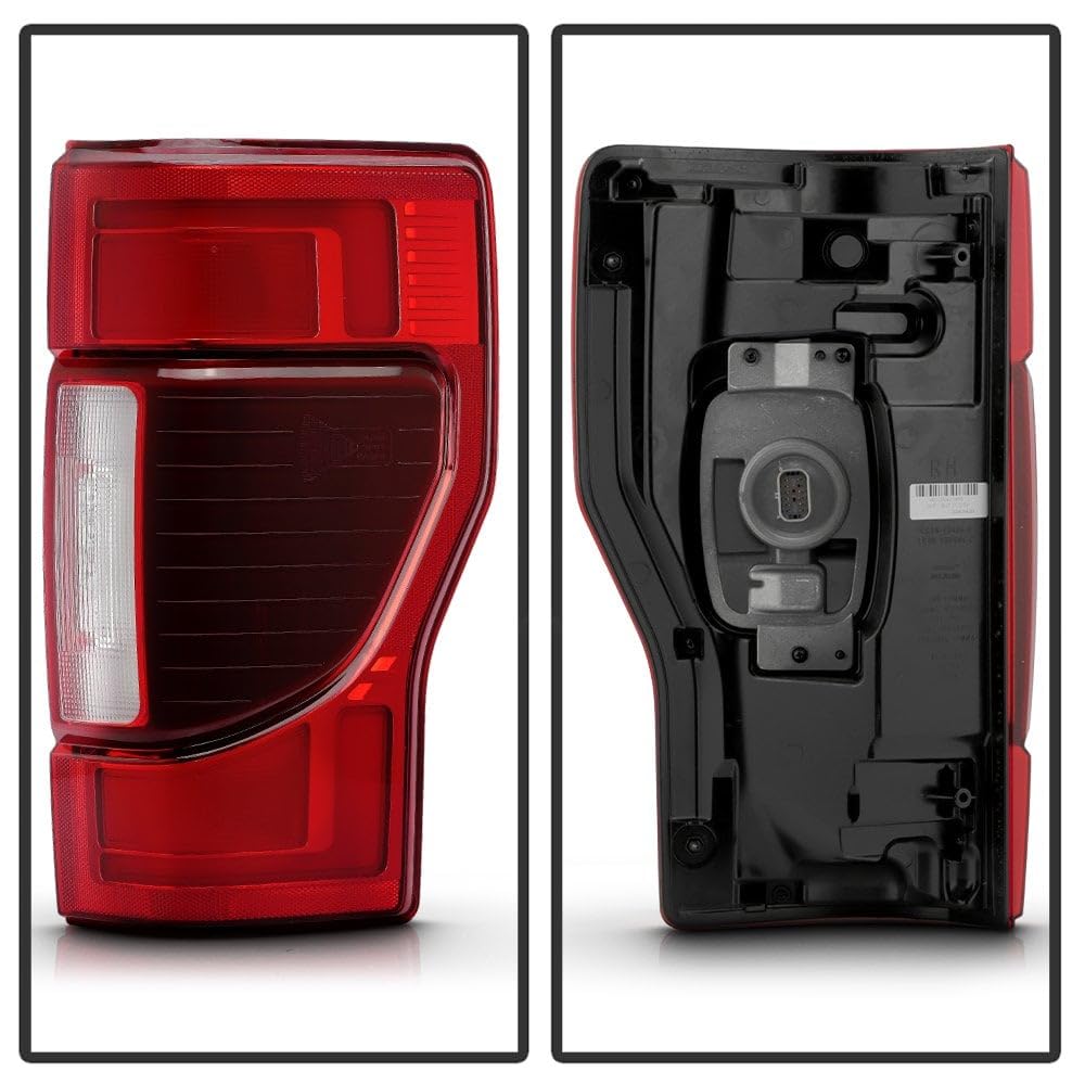 Ford F250 F350 17-22 Superduty OE+ (2020 Style) Fit Halogen BSD and Non BSD Models Full LED Tail Light - Red Clear