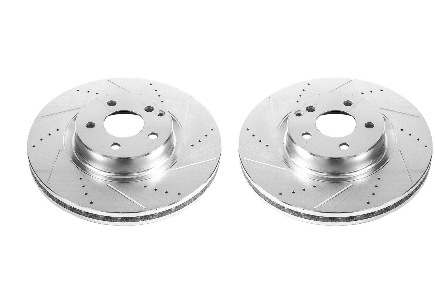 Power Stop Front EBR866XPR Drilled and Slotted Rotor (Pair) For Mercedes-Benz E350, Mercedes-Benz E550, Mercedes-Benz SL, Mercedes-Benz SL550 [Model Specific]