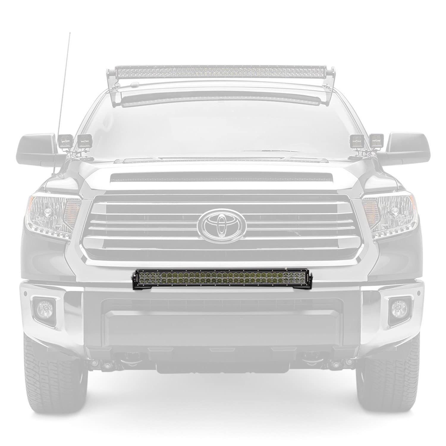 ZROADZ Black Front Bumper LED Light Bar KIT Z329641-KIT 2014-2016 TOYOTA TUNDRA