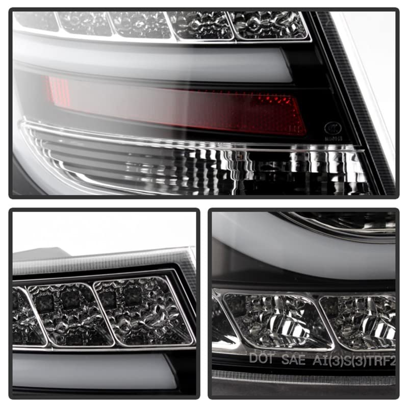 Auto Spyder 5079602 LED Tail Lights Black/Clear