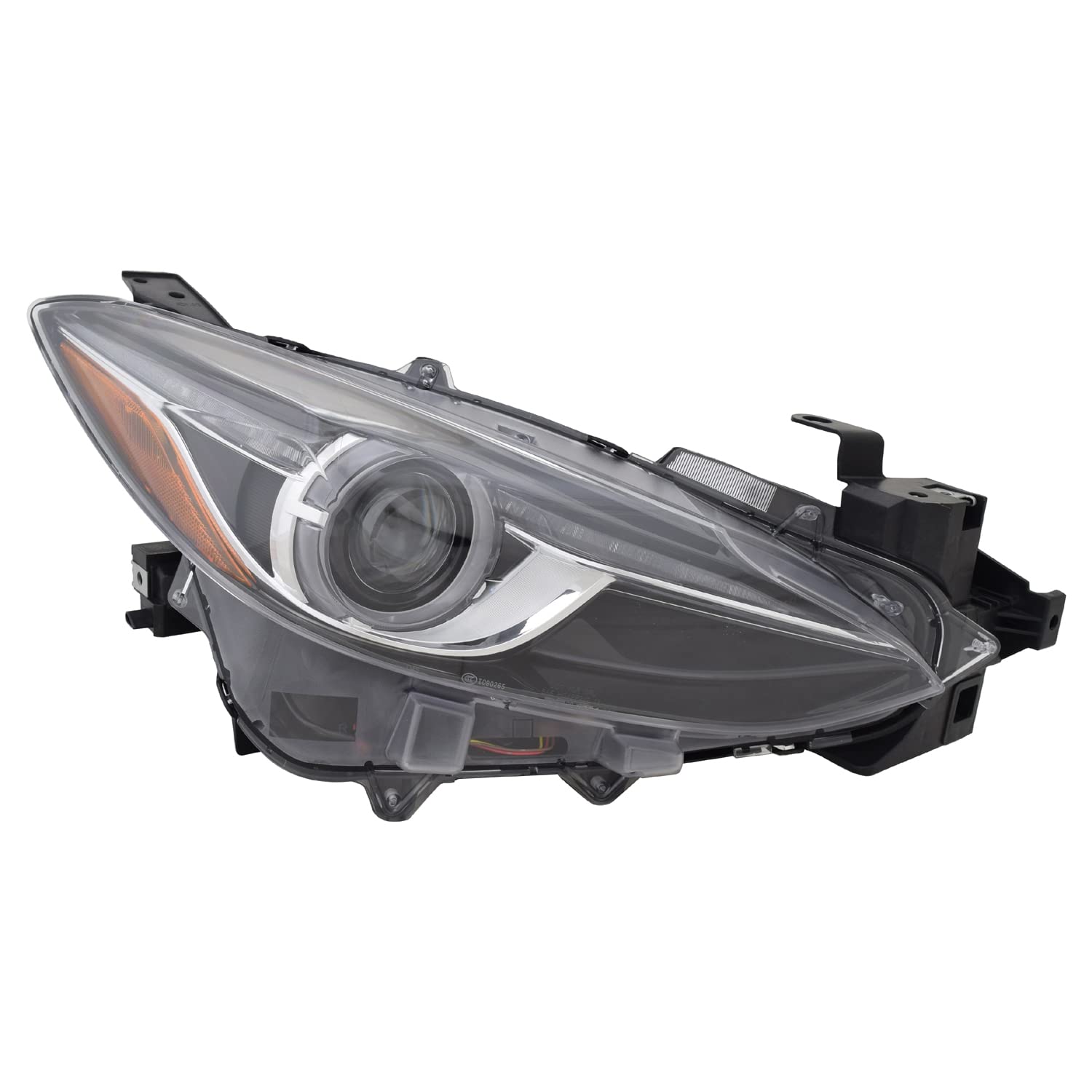 Right TYC Headlight Assembly Compatible with 2014-2018 Mazda Mazda3