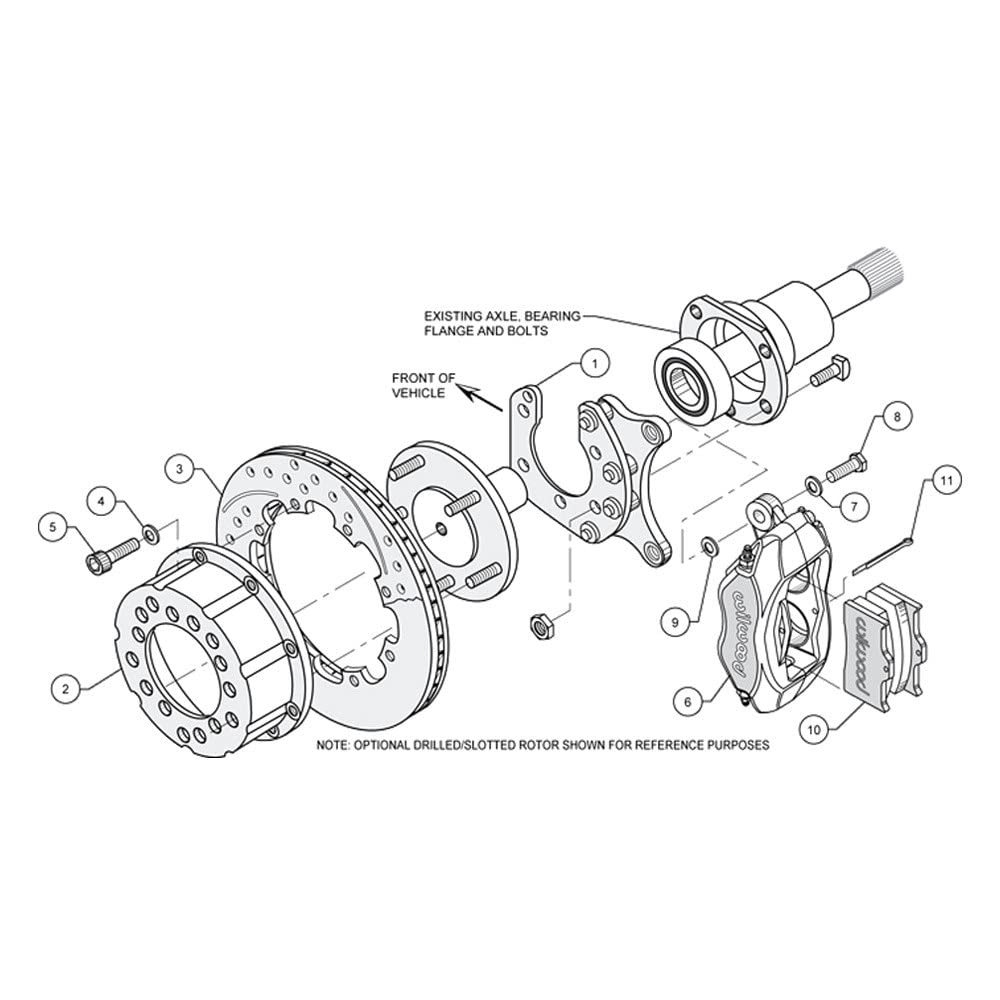 Drilled Rotor FDLI P/S Rear Kit