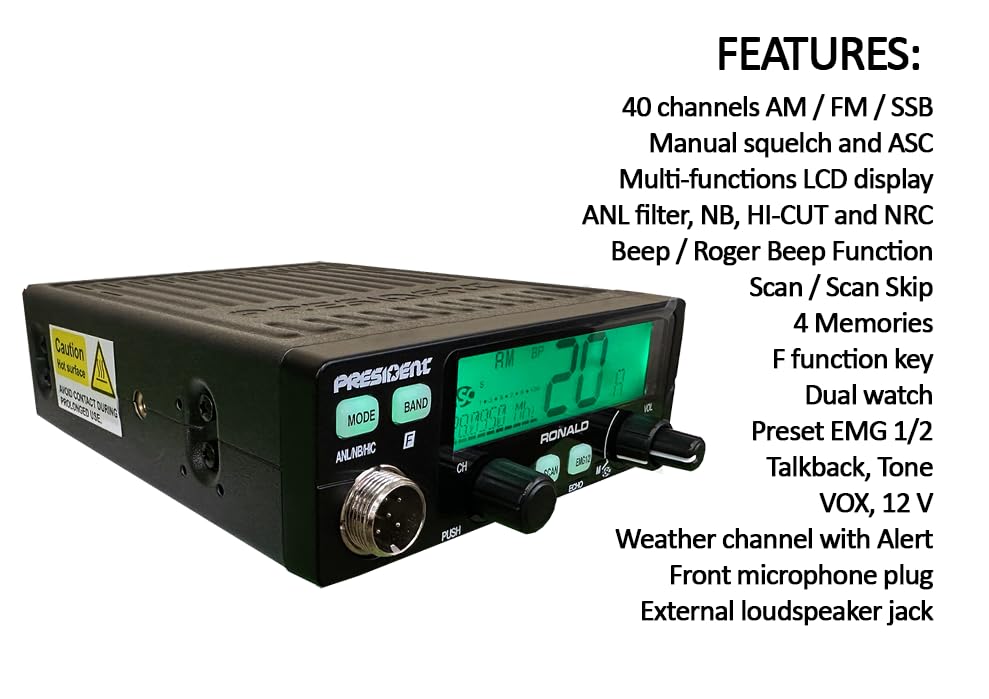 Ronald PRESIDENT 10 Meter Radio