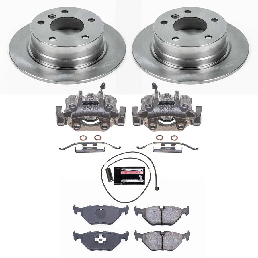 Power Stop KCOE633 Rear Brake Kit-OE Rotors & Z17 ramic Brake Pads For BMW Z3 1996-2002 Autospecialty [Model Specific]
