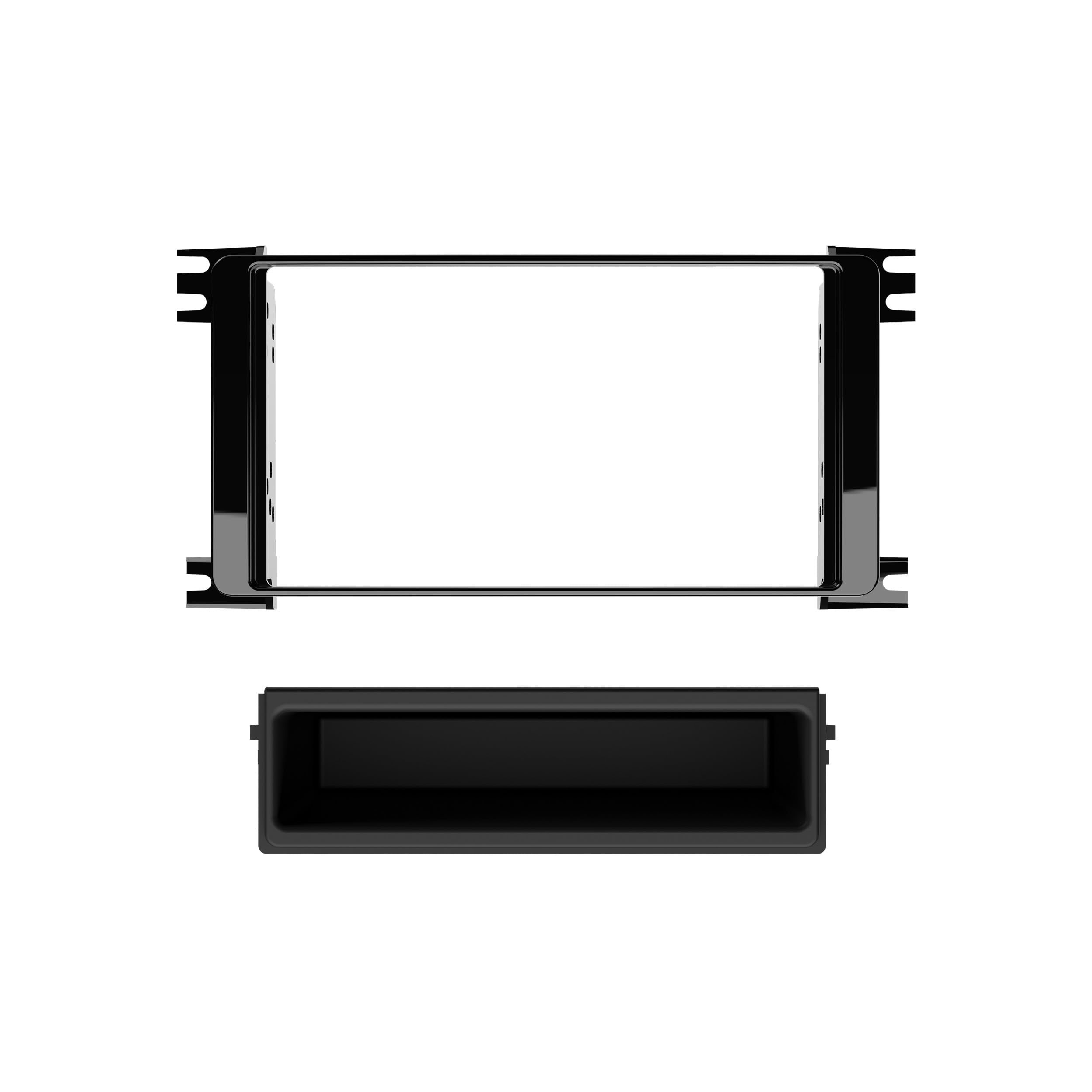 Metra Single DIN Dash Kit 99-7015CHG with Pocket for 2014- Mitsubishi Outlander (Charcoal)
