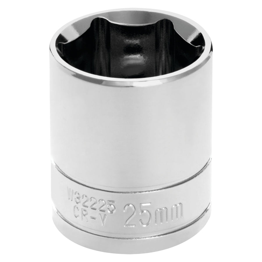 W32225 Performance Tool 1/2 Drive 25mm 6Point Socket, 1 Pack