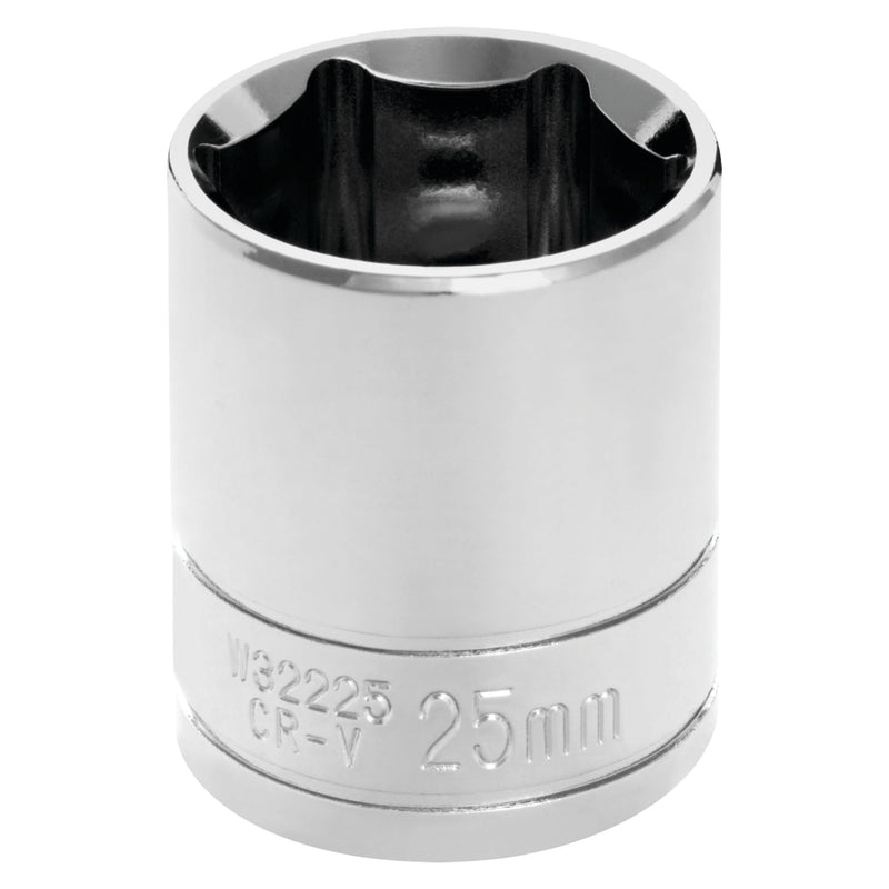 W32225 Performance Tool 1/2 Drive 25mm 6Point Socket, 1 Pack