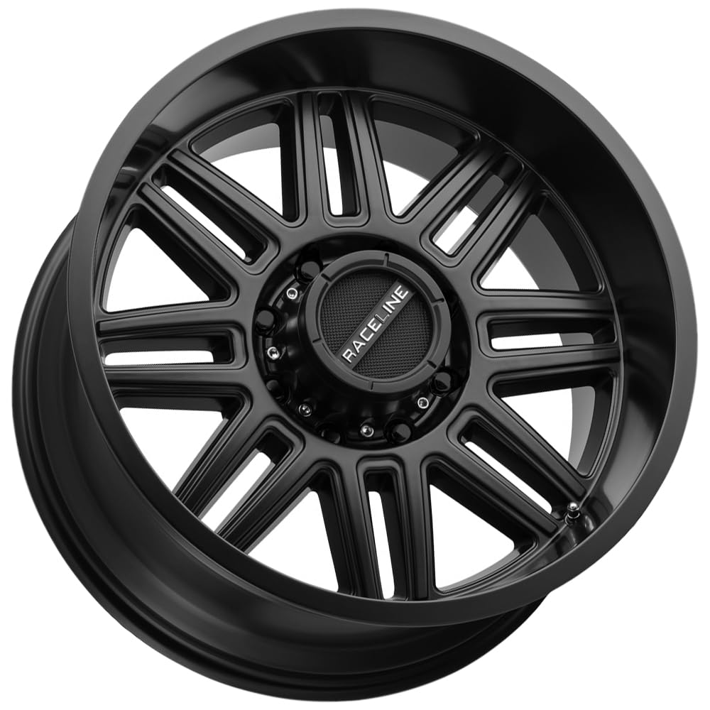 20X10 Raceline Split Satin Black 5X127-19mm