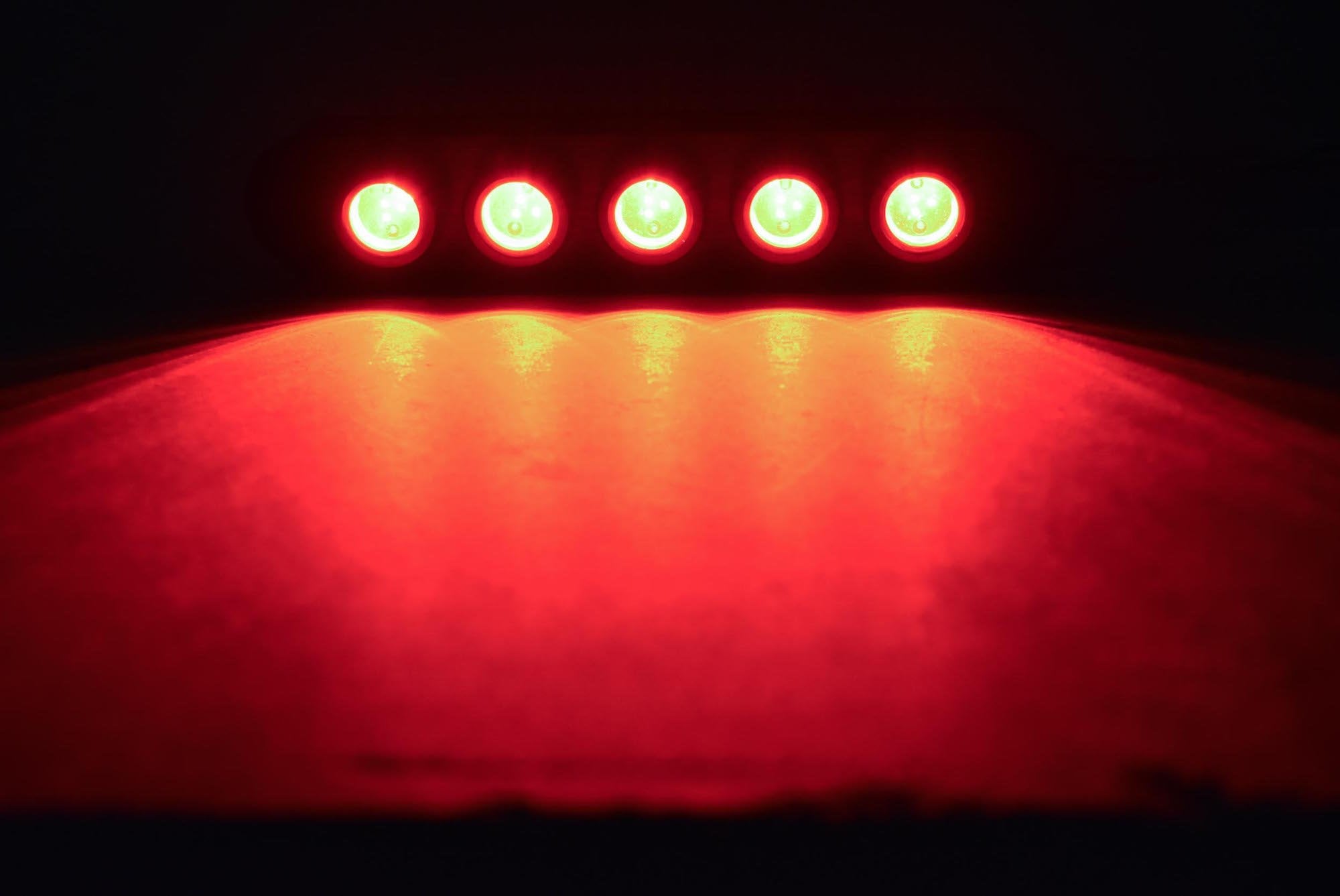 5Stop Morimoto LED-MC-5TOP Black Motorcycle Universal LED Brake Light, 1 Pack
