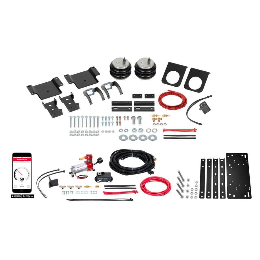 Firestone 2876 Airide All-In-One Wireless Rear Air Spring Kit fits 2005-2023 Tundra | Up to 5,000 lbs of Load-Leveling Capacity | 5-100 PSI | Easy Installation