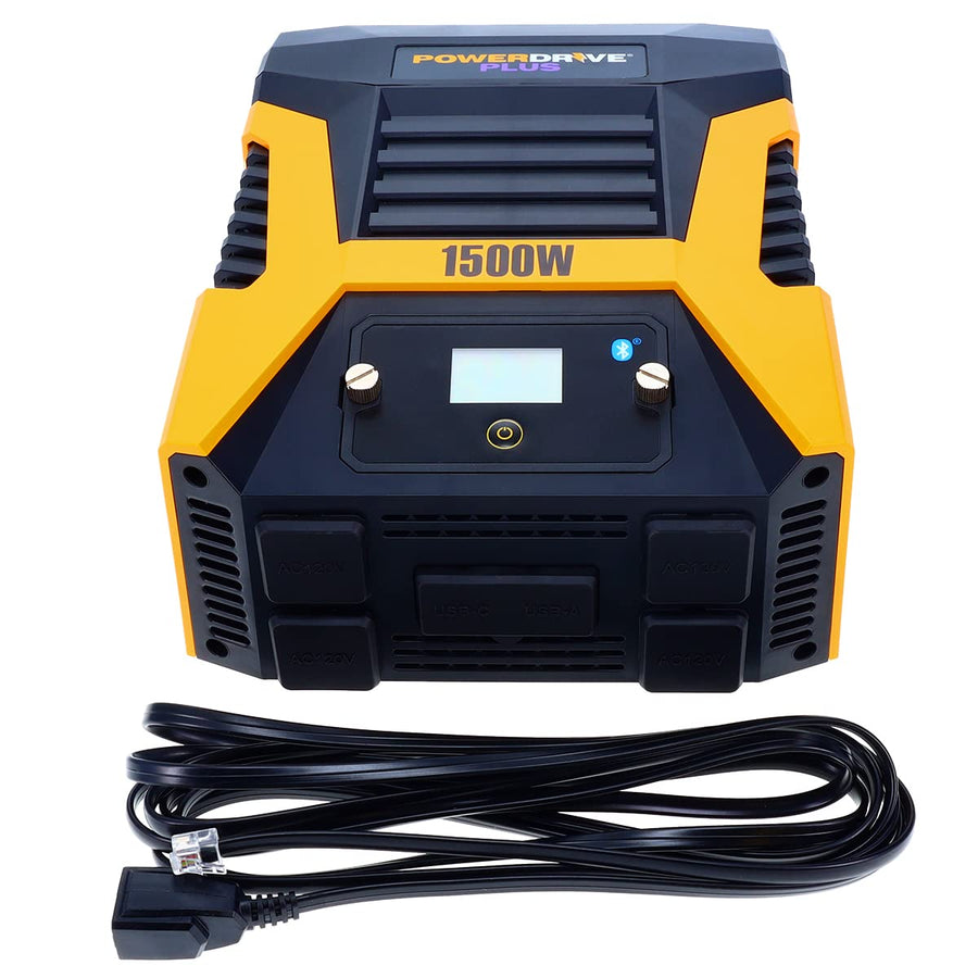 1500 Watt PowerDrive Plus PWD1500P Inverter with Bluetooth(R) Wireless Technology and Remote Control