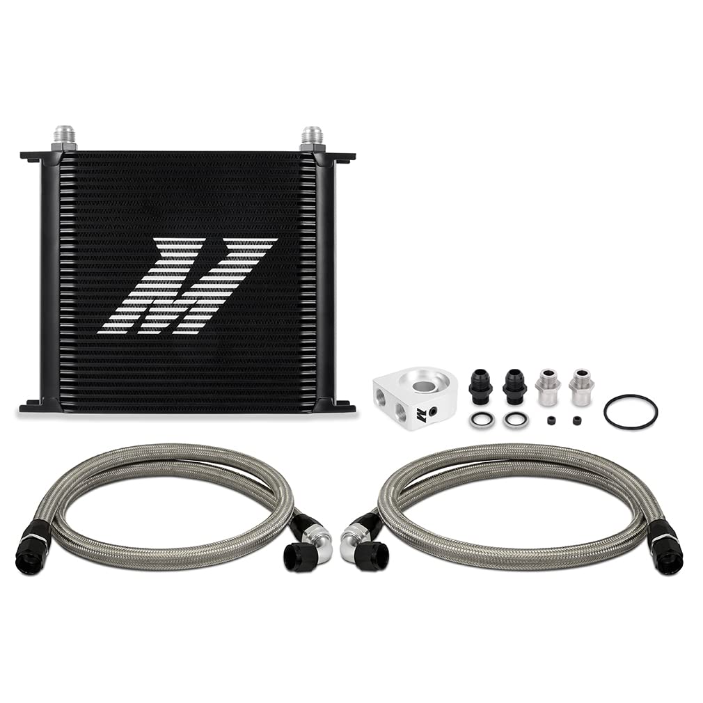 Universal Mishimoto Oil Cooler Kit, 34-Row, Black