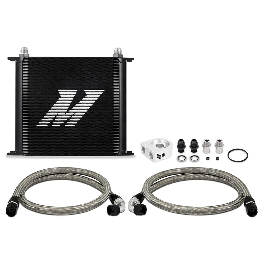 Universal Mishimoto Oil Cooler Kit, 34-Row, Black